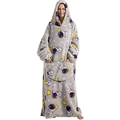 Everglamour Hooded Blanket Adult Sized Costumes, Blue Everglamour Hooded Blanket Adult Sized Costumes, Blue