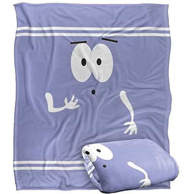 LOGOVISION South Park Towelie Surprised Silky Touch Super Soft Throw Blanket 152 X 127 cm, White LOGOVISION South Park Towelie Surprised Silky Touch Super Soft Throw Blanket 152 X 127 cm, White
