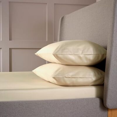 Christy - 400TC Sateen - Gold - Fitted Sheet Christy - 400TC Sateen - Gold - Fitted Sheet