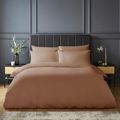 Silentnight Pure Cotton Duvet Set Luxurious Cool Soft Touch 200 Thread Count Button Fastening Breathable 100% Cotton Quilt Cover + Pillowcase Bed Set Machine Washable, Dusky Pink, Double Silentnight Pure Cotton Duvet Set Luxurious Cool Soft Touch 200 Thread Count Button Fastening Breathable 100% Cotton Quilt Cover + Pillowcase Bed Set Machine Washable, Dusky Pink, Double
