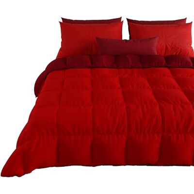 PETTI Artigiani Italiani , Quilts, Warm and Soft Comforter, Microfiber Duvet, 100% Made in Italy, Microfibre, Bordeaux, King Size (240x260 cm) PETTI Artigiani Italiani , Quilts, Warm and Soft Comforter, Microfiber Duvet, 100% Made in Italy, Microfibre, Bordeaux, King Size (240x260 cm)