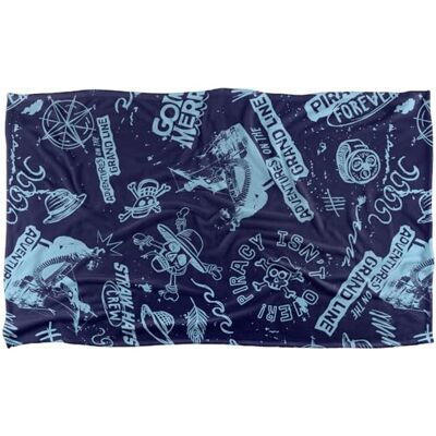 One Piece Straw Hat Crew Doodles Super Soft Snuggle Blanket with Silky Touch 91 x 147 cm One Piece Straw Hat Crew Doodles Super Soft Snuggle Blanket with Silky Touch 91 x 147 cm