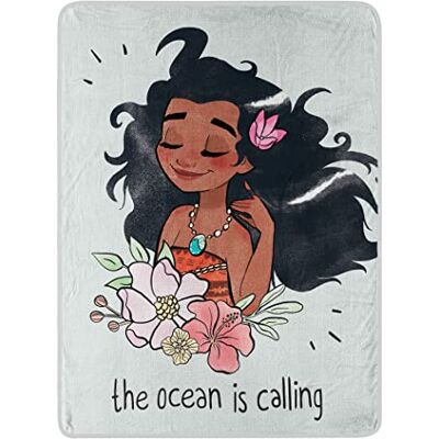 Northwest Disney's Moana Micro Raschel Throw Blanket, 46" x 60", Ocean Calling Northwest Disney's Moana Micro Raschel Throw Blanket, 46" x 60", Ocean Calling