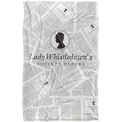 Bridgerton Lady Whistledown Newsprint Super Soft Snuggle Blanket with Silky Touch 91 x 147 cm Bridgerton Lady Whistledown Newsprint Super Soft Snuggle Blanket with Silky Touch 91 x 147 cm