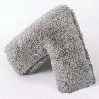 EDS Pregnancy Teddy Fleece V Pillow with Pillowcase Provide Support During Pregnancy Nursing and for Orthopedic Super Soft Comfortable V-shaped Pillows for Head, Neck and Back LH (GREY) EDS Pregnancy Teddy Fleece V Pillow with Pillowcase Provide Support During Pregnancy Nursing and for Orthopedic Super Soft Comfortable V-shaped Pillows for Head, Neck and Back LH (GREY)