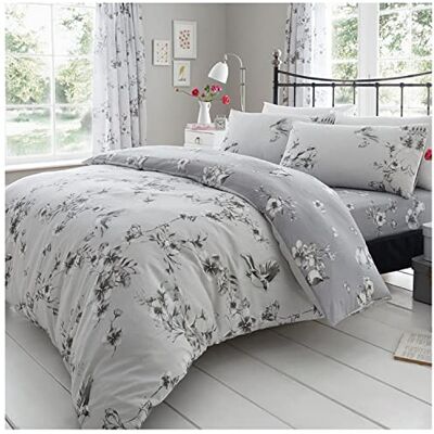 GAVENO CAVAILIA - GC - Floral - Gray - Bedding Set GAVENO CAVAILIA - GC - Floral - Gray - Bedding Set