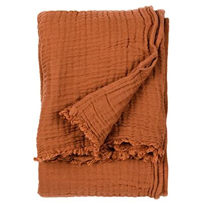 Yard Lark Cotton Muslin Throw (Pecan, 130 x 180 cm) Yard Lark Cotton Muslin Throw (Pecan, 130 x 180 cm)