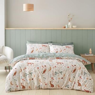 Catherine Lansfield Enchanted Twilight Animals Duvet Cover Set - Single, Double, King Catherine Lansfield Enchanted Twilight Animals Duvet Cover Set - Single, Double, King