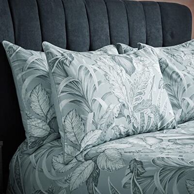 Edinburgh Weavers Tivoli Tropical Light Blue Cotton Pillowcase - Pillowcase Edinburgh Weavers Tivoli Tropical Light Blue Cotton Pillowcase - Pillowcase