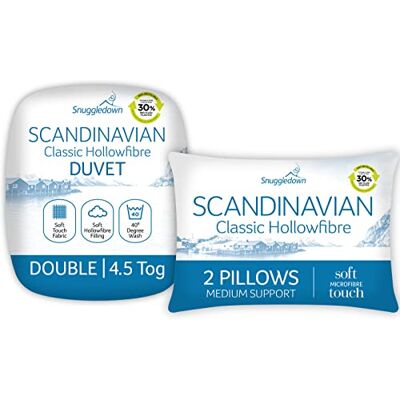 Snuggledown - Scandinavian Hollowfibre 4.5 Tog Summer Duvet Snuggledown - Scandinavian Hollowfibre 4.5 Tog Summer Duvet