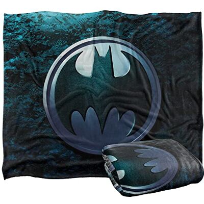 LOGOVISION BATMAN Blanket, 152 x 127 cm, Batcave Bat Symbol Logo Silky Touch Super Soft Throw Blanket LOGOVISION BATMAN Blanket, 152 x 127 cm, Batcave Bat Symbol Logo Silky Touch Super Soft Throw Blanket
