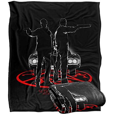LOGOVISION SUPERNATURAL Silhouettes Officially Licensed Silky Touch Super Soft Throw Blanket 152 x 127 cm LOGOVISION SUPERNATURAL Silhouettes Officially Licensed Silky Touch Super Soft Throw Blanket 152 x 127 cm