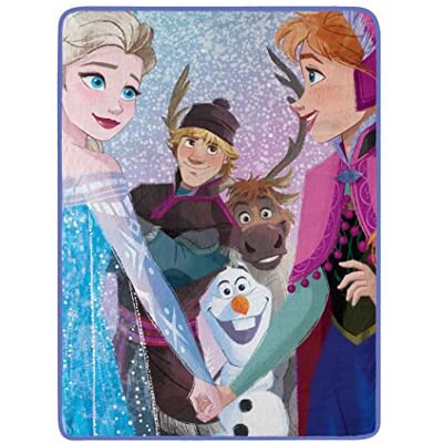 Northwest Frozen Micro Raschel Throw Blanket, 46" x 60", New Family Northwest Frozen Micro Raschel Throw Blanket, 46" x 60", New Family