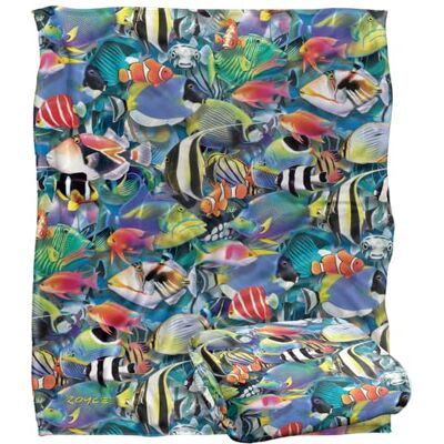 LOGOVISION Jq Licensing Royce Mcclure Tropical Fish Jam Pattern Silky Touch Super Soft Throw Blanket 152 X 127 Cm LOGOVISION Jq Licensing Royce Mcclure Tropical Fish Jam Pattern Silky Touch Super Soft Throw Blanket 152 X 127 Cm