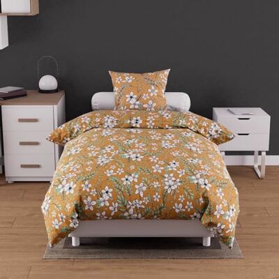 SH0P&CITY Manon Camel Bedding Set - Cotton, 57 Threads, 140x200 cm SH0P&CITY Manon Camel Bedding Set - Cotton, 57 Threads, 140x200 cm