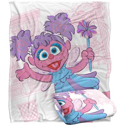 LOGOVISION Sesame Street Blanket, 152 x 127 cm Big Abby On The Street Silky Touch Super Soft Throw Blanket LOGOVISION Sesame Street Blanket, 152 x 127 cm Big Abby On The Street Silky Touch Super Soft Throw Blanket