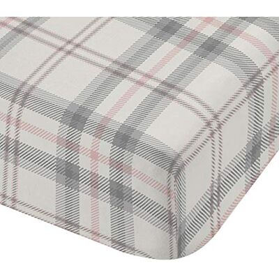 Catherine Lansfield Kelso Pink Fitted Sheet and Pillowcase White 160x200+50x80(2) Catherine Lansfield Kelso Pink Fitted Sheet and Pillowcase White 160x200+50x80(2)