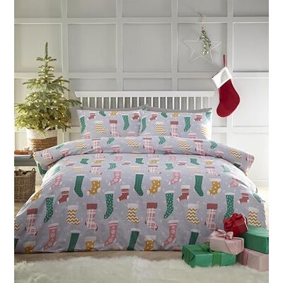 Charlotte Thomas Christmas Stocking Duvet Cover Set - Xmas Bedding Charlotte Thomas Christmas Stocking Duvet Cover Set - Xmas Bedding