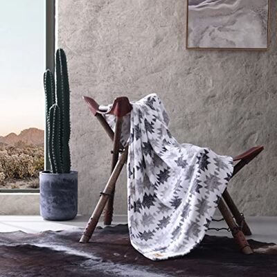 Wrangler Throw Blanket - Soft Plush Fleece Bedding - Western Decor Wrangler Throw Blanket - Soft Plush Fleece Bedding - Western Decor