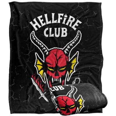 Stranger Things HELLFIRE CLUB LOGO Silky Touch Super Soft Throw Blanket 152 x 127 cm Stranger Things HELLFIRE CLUB LOGO Silky Touch Super Soft Throw Blanket 152 x 127 cm