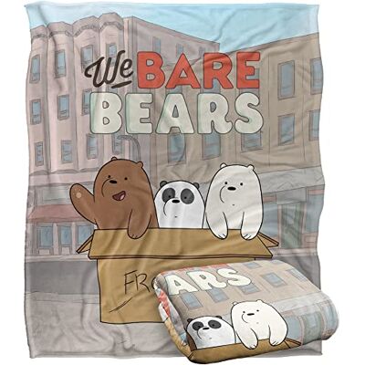 LOGOVISION We Bare Bears Baby Silky Touch Super Soft Throw Blanket 152 X 127 cm, White LOGOVISION We Bare Bears Baby Silky Touch Super Soft Throw Blanket 152 X 127 cm, White