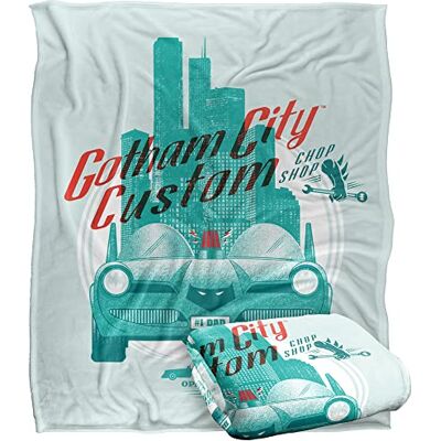 LOGOVISION BATMAN Blanket, 152 x 127 cm Gotham City Custom Silky Touch Super Soft Throw Blanket LOGOVISION BATMAN Blanket, 152 x 127 cm Gotham City Custom Silky Touch Super Soft Throw Blanket