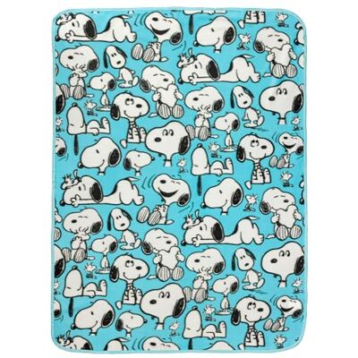 Buffalo Peanuts Snoopy Multi Pose Pattern Fleece Throw 45" x 60 Buffalo Peanuts Snoopy Multi Pose Pattern Fleece Throw 45" x 60