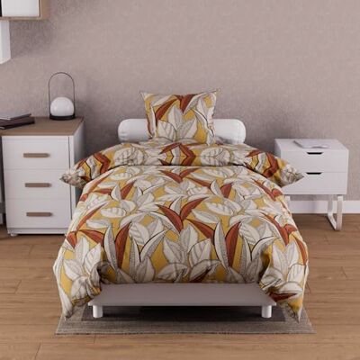 SH0P&CITY Togo Mustard Cotton Duvet Cover Set - Duvet Cover Set SH0P&CITY Togo Mustard Cotton Duvet Cover Set - Duvet Cover Set