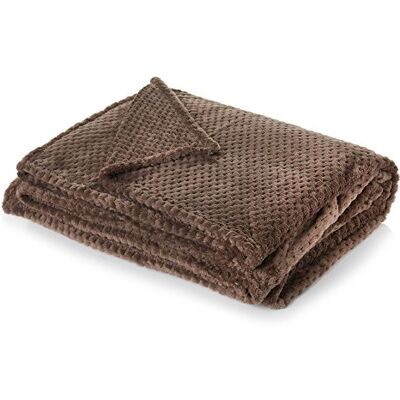 Dreamscene - Luxury Waffle Mink - chocolate - Throw Dreamscene - Luxury Waffle Mink - chocolate - Throw