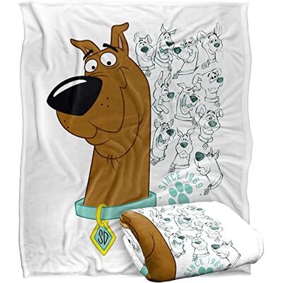 LOGOVISION Scooby-Doo Evolution of Scooby Doo! Officially Licensed Silky Touch Super Soft Throw Blanket 152 x 127 cm LOGOVISION Scooby-Doo Evolution of Scooby Doo! Officially Licensed Silky Touch Super Soft Throw Blanket 152 x 127 cm