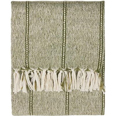 Yard Hedon Throw – Soft Indoor/Outdoor Quick Dry Woven Striped Fringed Blanket (Moss – 130x180cm) Yard Hedon Throw – Soft Indoor/Outdoor Quick Dry Woven Striped Fringed Blanket (Moss – 130x180cm)