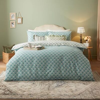 Furn Krissa Block Print Duvet Set - Duvet Set Furn Krissa Block Print Duvet Set - Duvet Set