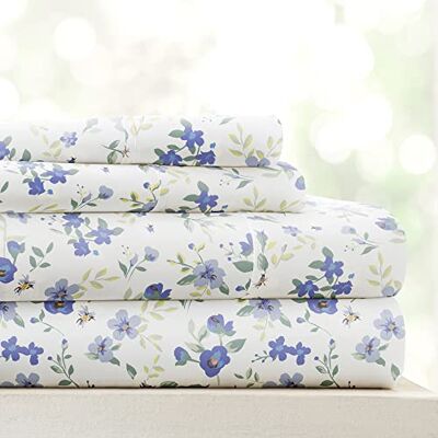 Linen Market 3 Piece Twin Bedding Sheet Set (Light Blue Floral) Sleep Better Than Ever with These Ultra-Soft & Cooling Bed Sheets for Your Twin Size Bed Deep Pocket Fits 16" Mattress Linen Market 3 Piece Twin Bedding Sheet Set (Light Blue Floral) Sleep Better Than Ever with These Ultra-Soft & Cooling Bed Sheets for Your Twin Size Bed Deep Pocket Fits 16" Mattress