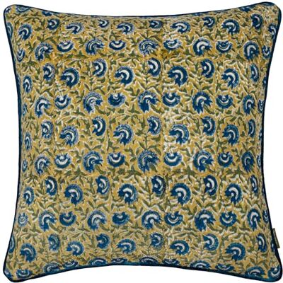 Chedworth Velvet Filled Cushion - 50cm x 50cm - Floral Design Chedworth Velvet Filled Cushion - 50cm x 50cm - Floral Design
