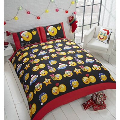 Rapport Home Rapport Single Quilt Duvet Cover and Pillowcase Bed Set, 2 pieces, Festive Xmas Social Media Icons, Polyester-Cotton, Multi-Colour, 12397677 Rapport Home Rapport Single Quilt Duvet Cover and Pillowcase Bed Set, 2 pieces, Festive Xmas Social Media Icons, Polyester-Cotton, Multi-Colour, 12397677