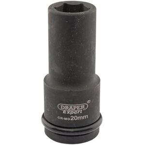 Draper Expert 5052 20mm 3/4-inch Square Drive Hi-Torq 6-Point Deep Impact Socket Draper Expert 5052 20mm 3/4-inch Square Drive Hi-Torq 6-Point Deep Impact Socket