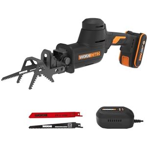WORX 20V 26mm Nitro Cordless Brushless Pruning Saw – WG893E, Compact & Lightweight, 3,000 SPM, Tool-Less Blade Change, Low Vibration, Detachable A-Hook, Includes 2.0Ah Battery & Charger WORX 20V 26mm Nitro Cordless Brushless Pruning Saw – WG893E, Compact & Lightweight, 3,000 SPM, Tool-Less Blade Change, Low Vibration, Detachable A-Hook, Includes 2.0Ah Battery & Charger