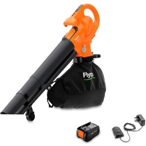Flymo 18V EasiBlowVac Cordless Leaf Blower & Vacuum – Lightweight & Powerful 3-in-1 Garden Tool for Blowing, Vacuuming & Mulching – Battery & Charger Included, Orange Flymo 18V EasiBlowVac Cordless Leaf Blower & Vacuum – Lightweight & Powerful 3-in-1 Garden Tool for Blowing, Vacuuming & Mulching – Battery & Charger Included, Orange