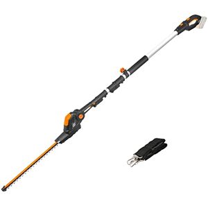 WORX WG252E.9 20V Cordless Electric Portable Pole Hedge Trimmer, 45cm Blades, 3.2m Long Reach, Battery And Charger Not Included WORX WG252E.9 20V Cordless Electric Portable Pole Hedge Trimmer, 45cm Blades, 3.2m Long Reach, Battery And Charger Not Included