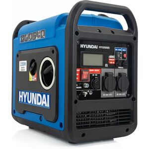 Hyundai 2200W / 2.2kW Petrol Inverter Generator, Electric Start, Pure Sine Wave Output, Lightweight, Quiet Running with 3 Year Warranty Hyundai 2200W / 2.2kW Petrol Inverter Generator, Electric Start, Pure Sine Wave Output, Lightweight, Quiet Running with 3 Year Warranty