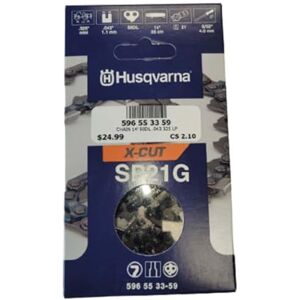 Husqvarna X-Cut SP21G 14 Inch Chainsaw Chain Replacement, .325" Mini Pixel Pitch, .043" Gauge, and 59 Drive Links Husqvarna X-Cut SP21G 14 Inch Chainsaw Chain Replacement, .325" Mini Pixel Pitch, .043" Gauge, and 59 Drive Links