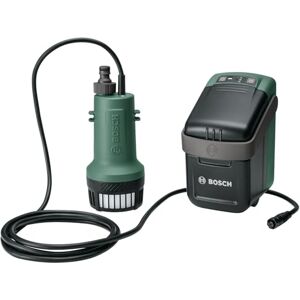 Bosch Cordless Submersible Water Pump GardenPump 18V-2000 (1x Battery, 18 Volt System, in Carton Packaging) New Design Classic Green Bosch Cordless Submersible Water Pump GardenPump 18V-2000 (1x Battery, 18 Volt System, in Carton Packaging) New Design Classic Green