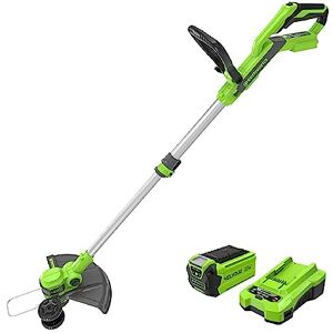 GREENWORKS G40LT33K2 33cm String Trimmer - Small to Medium Gardens GREENWORKS G40LT33K2 33cm String Trimmer - Small to Medium Gardens