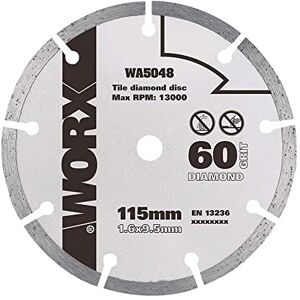 WORX WA5048 Saw 115 mm 60 Grit Diamond Blade WORX WA5048 Saw 115 mm 60 Grit Diamond Blade