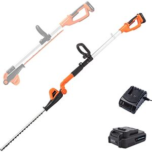 Yard Force 20V Cordless Pole Hedge Trimmer – 41cm Dual-Action Blade, 10-Position Pivot Head, Extendable 2.5m Reach, Lightweight Battery Garden Tool for Tall Hedges Yard Force 20V Cordless Pole Hedge Trimmer – 41cm Dual-Action Blade, 10-Position Pivot Head, Extendable 2.5m Reach, Lightweight Battery Garden Tool for Tall Hedges