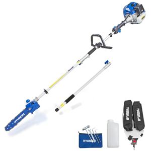 Hyundai 52cc Long Reach Petrol Pole Saw/Pruner/Chainsaw 26cm Bar & Up to 2.7m Reach, Anti-Vibration, Triple Split Shaft with 3 Year Warranty Hyundai 52cc Long Reach Petrol Pole Saw/Pruner/Chainsaw 26cm Bar & Up to 2.7m Reach, Anti-Vibration, Triple Split Shaft with 3 Year Warranty