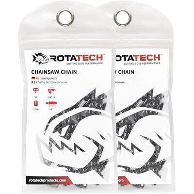 Rotatech 2 x 14 (35cm) Chainsaw Chains 3/8" LP, .050" (1.3mm), 50 Drive Links Fits Stihl 017, 018, MS180, MS181, 020, 021, 023, MS200T, MS211, MS201T & MS231 Low Kickback Replacement Chain Rotatech 2 x 14 (35cm) Chainsaw Chains 3/8" LP, .050" (1.3mm), 50 Drive Links Fits Stihl 017, 018, MS180, MS181, 020, 021, 023, MS200T, MS211, MS201T & MS231 Low Kickback Replacement Chain