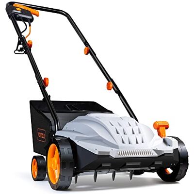 VonHaus Lawn Scarifier/Aerator/Rake Corded 1500W – 30L Box, 10m Cable Electric Grass Dethatcher Raking Machine for Garden, Aerates Soil, Removes Moss – 4 Depth Settings, 320mm Working Width VonHaus Lawn Scarifier/Aerator/Rake Corded 1500W – 30L Box, 10m Cable Electric Grass Dethatcher Raking Machine for Garden, Aerates Soil, Removes Moss – 4 Depth Settings, 320mm Working Width