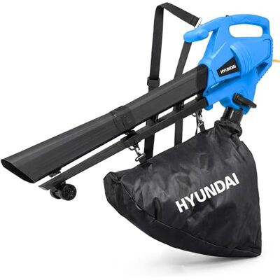 Hyundai 3000W Electric Leaf Blower Vacuum & Mulcher, 3-in-1 Garden Leaf Vacuum, 34L Collection Bag, Variable Speed, 75m/s Air Speed, 10m Cable, Shoulder Harness, 230-240V HYBV3000E3 Hyundai 3000W Electric Leaf Blower Vacuum & Mulcher, 3-in-1 Garden Leaf Vacuum, 34L Collection Bag, Variable Speed, 75m/s Air Speed, 10m Cable, Shoulder Harness, 230-240V HYBV3000E3