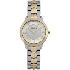 Timex Women's Main Street 30 mm Watch Two-Tone Alloy Bracelet with Silver-Tone Dial and Two-Tone Case TW2Y38300 Timex Women's Main Street 30 mm Watch Two-Tone Alloy Bracelet with Silver-Tone Dial and Two-Tone Case TW2Y38300